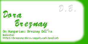 dora breznay business card